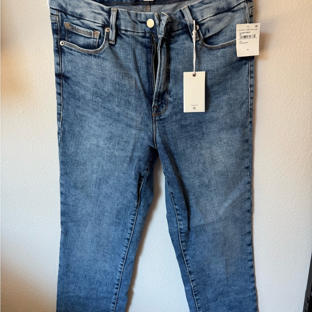 Good American Good Legs Straight Denim Jeans